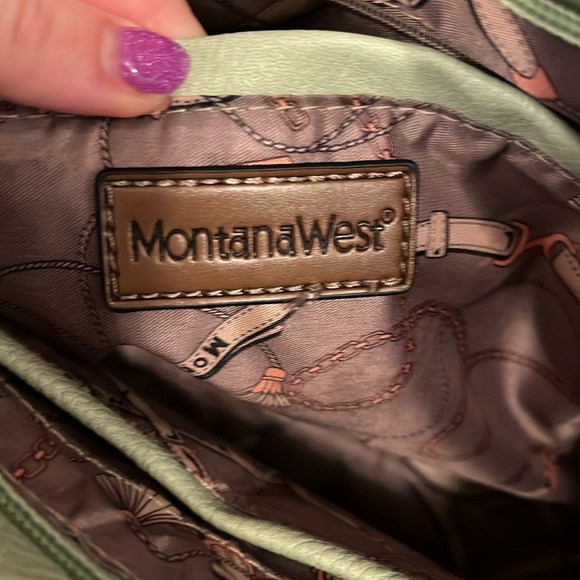 Genuine leather Montana West Tote Bag - Picture 2 of 3